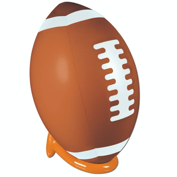 Party Central 39" Brown and White Inflatable Superbowl Footballs
