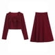 thumbnail image 5 of Ropa de mujer, estilo tiro, traje de lazo, falda de pana, traje de dos piezas, 5 of 5