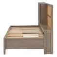 thumbnail image 4 of Bellemave Pinewood Storage Twin Daybed, Antique Wood, 4 of 10