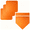 orange color, variant on BESTSKY Softball Baseball Bases Set,Weatherproof Rubber,Flexible,Includes 1 Home Plate,3 Bases,1 Pitching Rubber,Set of 5