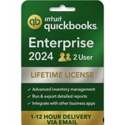 QuickBooks Desktop Enterprise 2024 | 2 User | Platinum Edition| Lifetime License| EmaiI DeIivery