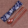 thumbnail image 3 of Magazine Japanese Chopsticks Spoon Set With Gift Pocket Portable Travel Chop Stick Reusable Food Sticks Kitchen Accessories, 3 of 9