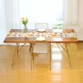thumbnail image 3 of Yayeee Table Runner 90 inches Long Home Kitchen Dinning Party Decoration, Beige Retro Rainbow, 3 of 7