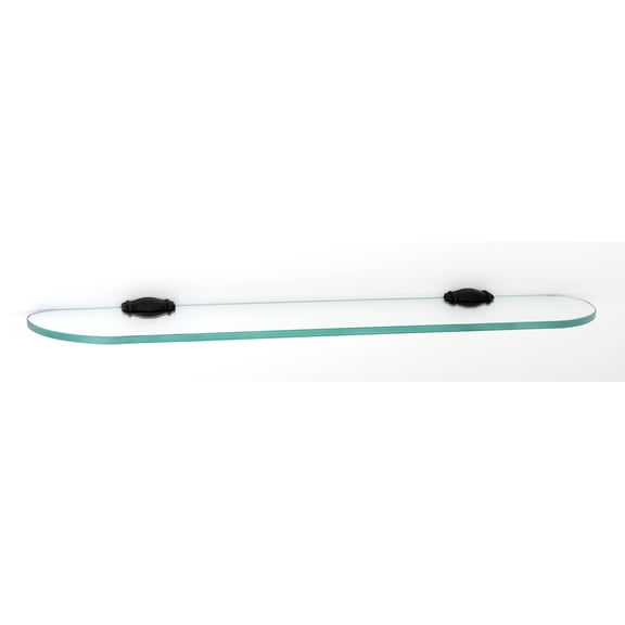 Alno A6750-24-BARC Charlie's 24" Wide Glass Bathroom Shelf - Barcelona