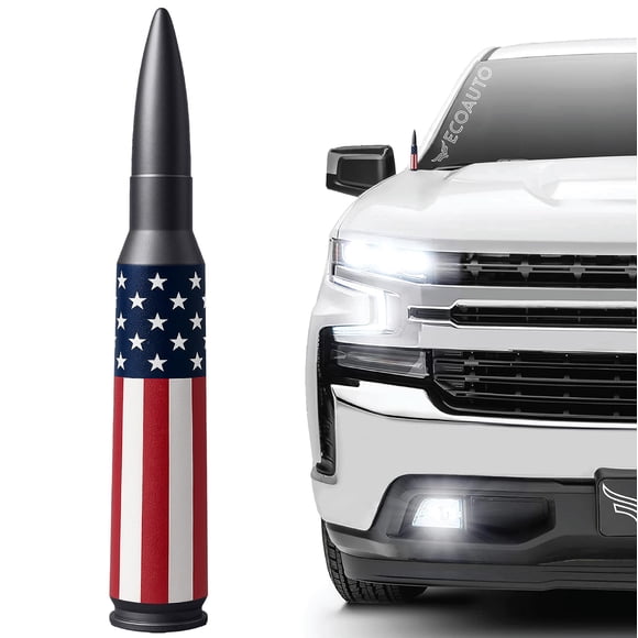Antena EcoAuto 50 Cal Bullet para Chevy Silverado y GMC Sierra