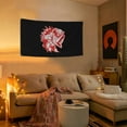 thumbnail image 4 of Fyon US Military Navy Red Battle Bass USS Indiana SSN 789 2 Flag banner with Grommets Man cave Decor 3x5Feet, 4 of 4