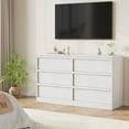 thumbnail image 4 of Kojooin 6/7/8 Drawer Dresser for Bedroom, Modern Double Dresser Organizer with 6/7/8 Drawers Large Storage, Wooden Chest of Drawers for Living Room, Nursery, 4 of 7