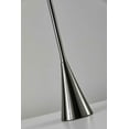 thumbnail image 2 of Black Nickel Finish Metal Tall White Shade Table Lamp, 2 of 2