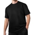 thumbnail image 3 of Shirts for Men short Sleeve Pack Crewneck Athletic Running Gym Workout Tee Shirt Regular Fit Undershirt Tee Tops Bulk Summer Beach Athletic Short Sleeve (Black,XXL), 3 of 7