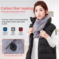 thumbnail image 2 of Bewildely Heated Scarf Lightweight Comfortable Breathable Heating Easy Multi Smart Clean to Neckerchief Scarves Outdoor Modes Suministros térmicos Pañuelo eléctrico ultralargo, 2 of 6