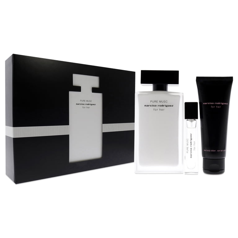 Narciso Rodriguez Pure Musc , 3 Pc Gift Set 3.3oz EDP Spray, 0.33