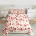 thumbnail image 3 of Homewish Kawaii Salamander Axolotl Full Size Comforter Sets,Mermaid Tail Bedding Comforter Set,Pink Beige Bedding Sets For Girl Kids,Breathable Home Decor Reversible,3-Piece, 3 of 9