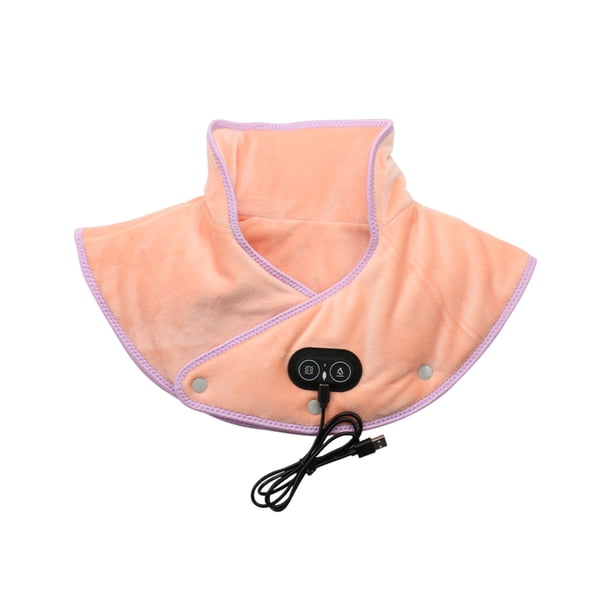 Masaje de envolvente para hombro Yuarrent calefacción eléctrica felpa rosa
