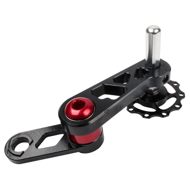 Yuarrent Convertidor de placa tensora de de bicicleta plegable, bielas, desviador trasero de montaña para ciclismo, polea de guía de Ciclismo Negro