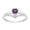Amethyst, variant on 0.75 Ctw Heart Cut Peridot Gemstone 925 Sterling Silver Solitaire Curve Engagement Rings