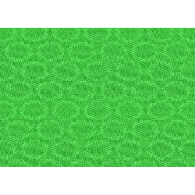 Ahgly Company Machine Washable Indoor Rectangle Transitional Lime Green Area Rugs, 7' x 10'
