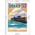 thumbnail image 5 of Art.com Emerald Isle, North Carolina - Fishing Pier Art Print by Lantern Press, White Frame Wall Art, 21" x 29", 5 of 5
