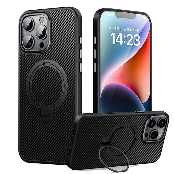 Case For IPhone 16/16 Pro/16 Plus/16 Pro Max, Wireless Charging Case 360 Stand Protective Cover