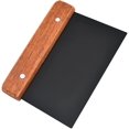 thumbnail image 1 of Dough Scraper Stainless Steel Bench Scraper Wood Handle Dough Bread Kitchen Pastry Tool For Bread Pizza Dough Baking (black 1pc), 1 of 5