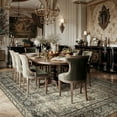 thumbnail image 3 of BERTHMEER Washable 5'x7' Area Rugs for Living Room Dining Room Vintage Oriental Rugs Carpets Non-slip, Brown, 3 of 7