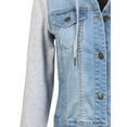 thumbnail image 5 of Made by Olivia Women's Classic Casual Hooded Denim Jacket, 5 of 5