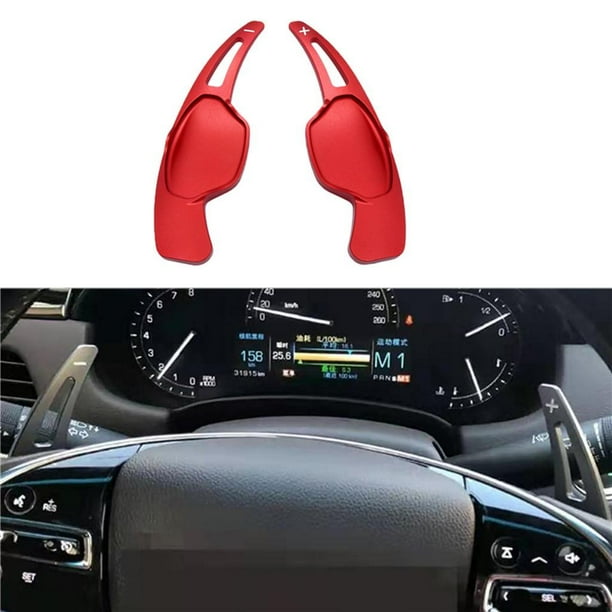 volante de aluminio para volante apto para 2013 rojo Yotijar Extensión de la palanca de cambios de cambio
