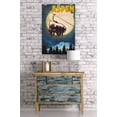 thumbnail image 3 of Aspen, Colorado, Ski Lift and Full Moon (24x36 Giclee Gallery Art Print, Vivid Textured Wall Decor), 3 of 3