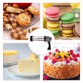 thumbnail image 3 of BeesClover Cookie Press Kit Stainless Steel Spritz Cookie Press Baking Tool with 13 Discs 8 Icing Tips For Diy Biscuit Maker, 3 of 8