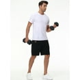 thumbnail image 5 of Yundobop Men's 9" Inseam Zipper Pocket Stretch Shorts Black 34, 5 of 5
