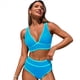 thumbnail image 3 of Traje de Baño Deportivo de Dos Piezas para Mujer, Bikini Azul , Talla M, 3 of 9