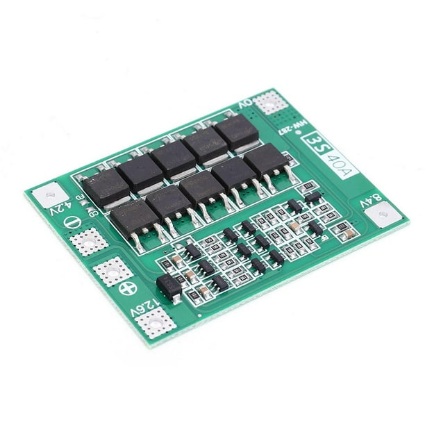 Módulo de cargador de batería de litio Li-ion 18650 BMS para motor de perforación (3S 40A Enhance)
