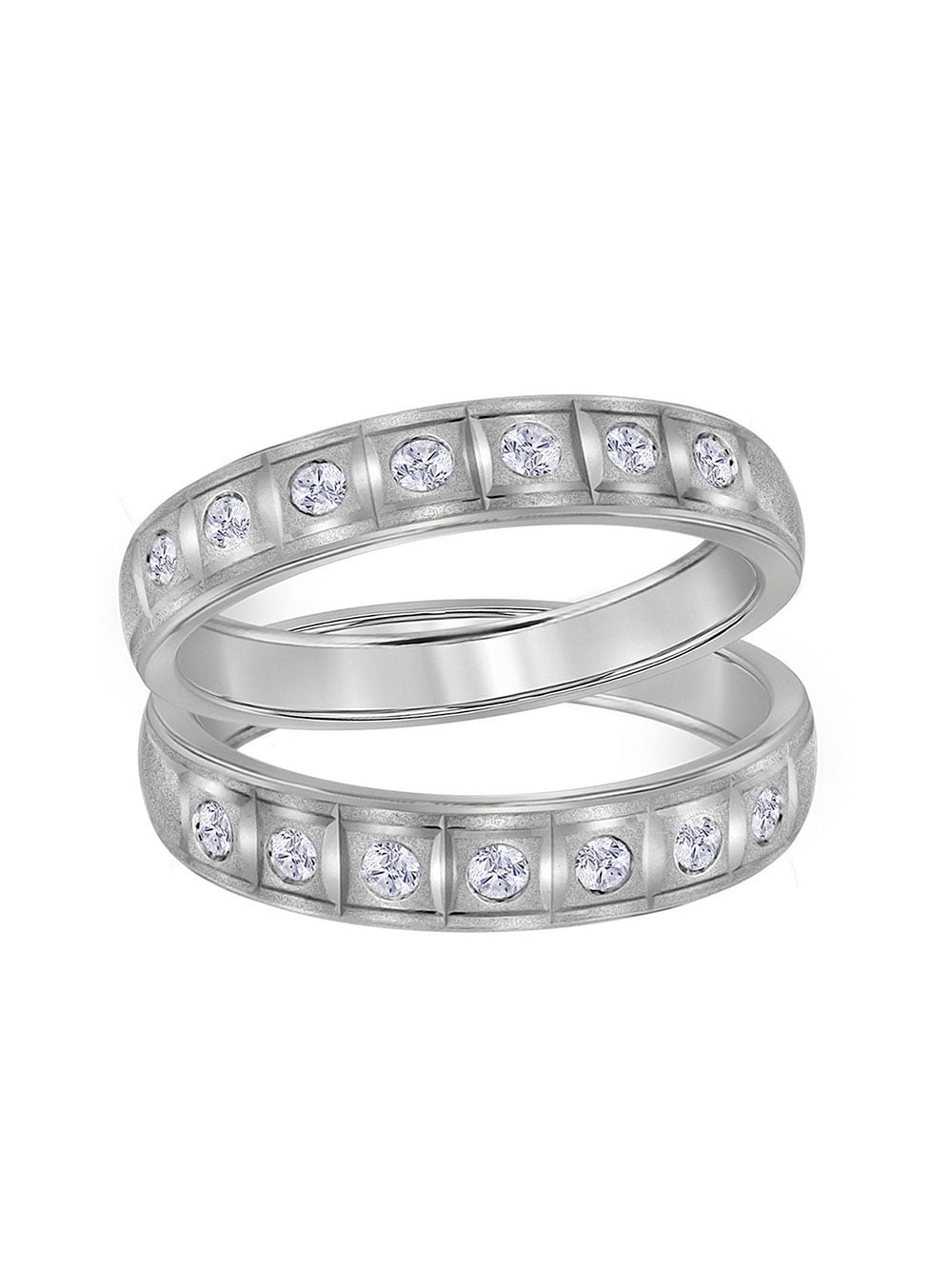 14K White Gold Channel Set Engagement Wedding Stud Earrings 2.27 Ct VVS1 Diamond