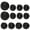 Gun Black+Black, variant on 12Pcs 8mm Sparkling Cubic Zirconia Beads, Faceted Rhinestones Ball Spacer Beads for DIY Jewelry Making, Bracelet Necklace Earring Craft Supplies (White K)