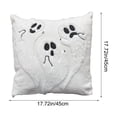 thumbnail image 3 of Yeciiwht Halloween Throw Pillow Cover – 16*16inch Embroidered Linen Cushion Pillow Case with Halloween Themd Designs, Invisible Zipper, Machine Washable, 3 of 6