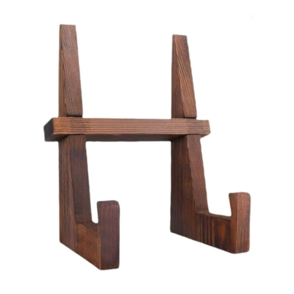 Luzkey Plate Display Stand Picture Frame Wood Stand Vinyl Record Holder Plate Holder for Displaying Tabletop Display for Art Plaque