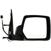 Geelife Power Mirror For 08-12 Liberty Sport Utility Right Textured Black Manual Folding