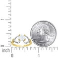 thumbnail image 2 of 14k Two-tone Gold Womens Cubic Zirconia Polished Finish Love Heart Engagement Ring 5.9mm Long Statement Ring for Women, 2 of 2