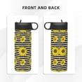 thumbnail image 3 of Fotbe Sunflowers On Black And White Stripes Pattern 18oz Sports Insulated Kettle Stainless Steel Sports Insulated Kettle For Running Hiking Cycling Climbing Man'S Woman'S Water Bottle, 3 of 8