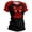 Z18-Black, variant on Women's RED Friday Short Sleeve T-Shirt Remember Everyone Deployed Patriotic Crewneck Casual Summer Tee for Military Support Memorial Day Daily Wear,L