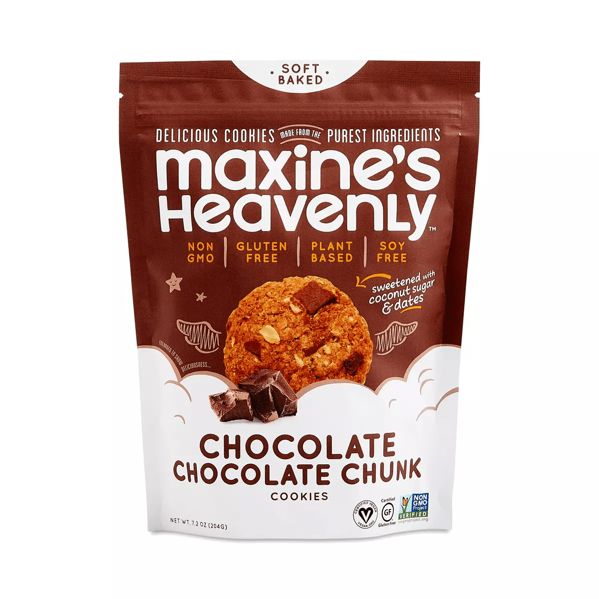 Maxines Heavenly Cookies Chocolate Chocolate Chunk Cookies Gluten Free ...