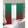 thumbnail image 3 of Green Red Ombre Blackout Curtains 90 Inches Long for Bedroom, Modern Abstract Art Aesthetics Thermal Insulated Room Darkening Black Out Window Curtain Panels Grommet Drapes for Living Room, 3 of 8