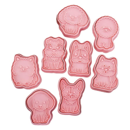 

8 Pieces Cookie Cutters Mold Cute Dogs Shaped Biscuit Baking Gadgets Cookie Cutters Cookie Cutter Gifts for Baking Lover
