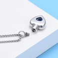 thumbnail image 6 of Heart Urn Necklace for Ashes Birthstones Cremation Jewelry for Ashes Heart Crystal Cremation Urn Necklace for Human Pet Ashes Holder, 6 of 8