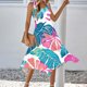 thumbnail image 5 of Una Línea Vestidos de Verano para las Mujeres 2025 Impresión Bolsillos Vestido de Camiseta, Cuello Redondo Vestido de Playa sin Mangas, 5 of 8