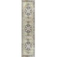 thumbnail image 3 of JONATHAN Y WASHABLE 2 x 8 Runner Rug, Maris Ornate Medallion - Green/Tan/Blue, WSH109E-28, 3 of 10