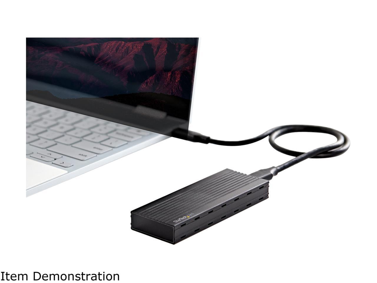 StarTech.com M2E1BMU31C M.2 NVMe SSD Enclosure for PCIe SSDs - USB 3.1 Gen 2 Type-C