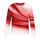 thumbnail image 3 of Blusas y camisas de manga larga con cuello redondo para hombre, blusa informal de manga larga con cuello redondo y estampado de rayas, blusa de poliéster para hombre, 3 of 4