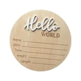 thumbnail image 4 of Letrero de madera para anuncio de recién nacido, ideal para fiestas, baby shower, decoración de guardería Blanco, 4 of 9