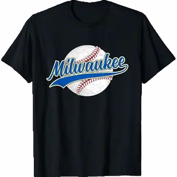 Milwaukee City Vintage Baseball Lover Retro Men Women T-Shirt