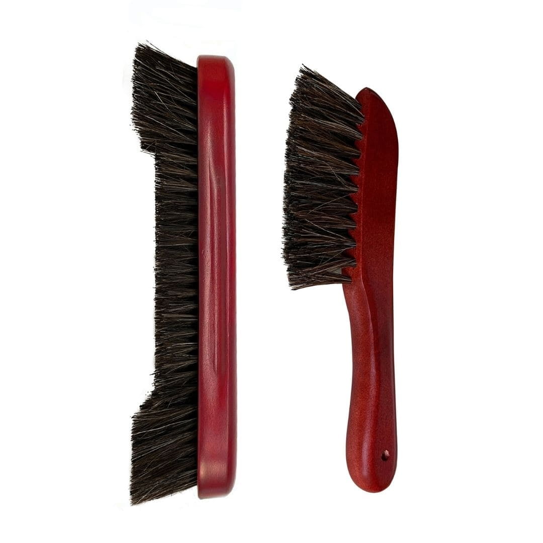 Freetime Fun Genuine Horsehair Billiards Pool Table Brush Set, Walnut